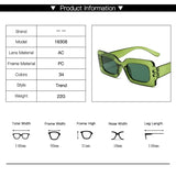 New Vintage Rectangle Sunglasses