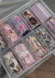 10Rolls Plaid Thousand-Bird Bow  Stars Nail Foils Transfer Paper  Nail Art Stickers  Manicure Set Decal  Nails Decoration