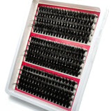 New 15Rows DIY 5D Fluffy Lash Clusters 60D-200D Thick Eyelash Clusters Wispy Individual Lashes 10-20mm Cluster Eyelash Extension