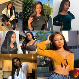 8-32 Inch Bone Straight Brazilian Remy Human Hair Weave Bundles | Natural Color 12A | 1, 3, or 4 Bundles