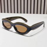 New Fashion Oval Cat Eye Sunglasses