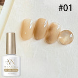 MIANEL 10ML Brown Amber Series Jelly Gel Nail Polish 2026 New Popular Ice Clear Caramel Nail Polish Black Nails 1-6pcs