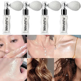 1PC Highlighter Powder Brightens The Whole Body Sparking Face Korean Makeup Lasting Pearlescent White Brown Silver Cosmetics
