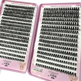570/640pcs Individul Claster Eyeash Thick & Fluffy Extension 30D/100D Mix Length DIY Cluster Lashes