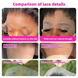 Highlight Front Wigs Human Hair Pre Plucked Hairline 4/27 5x5 Glueless Lace Straight Wig Human Hair Wigs For Women 250 Density