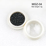 White Acrylic Flower Nail Art Decorations Mixed Size Rhinestones Red Blue Gem Manicure Tools Accessories DIY Nails Design 5g