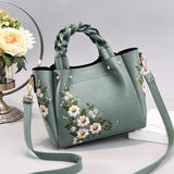 New Luxury Design Women's Pleated Tote Bag | Solid Color Underarm Handbag & Purses (Shoulder Bag, Female Retro Pouch)