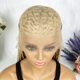 613 Blonde Box Cornrow Braided Wig | HD Full Lace Knotless Braids Wig | Synthetic Braiding Wig for Black Women