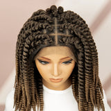 Twisted Braided Bob Wig | Full Lace Cap | Kanekalon Fibre