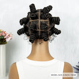 Knotless Braids Wig with Twist Buns | Full Lace African Braiding Hair