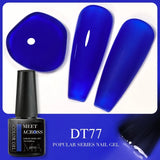 MEET ACROSS 5ml Pink Dried Flower Gel Nail Polish Natural Flower Fairy Nail Art Gel Soak Off UV LED Painting Varnishes For Nails