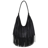 Untamed Leather Fringe Shoulder Bag