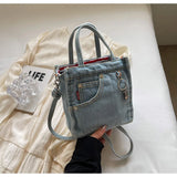 Women's Box Crossbody and Shoulder Handbag | Polyester, Adjustable Strap