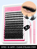 Lash Clusters Kit Fluffy Individual Lashes C Curl Cluster Eyelash Extensions 10-18mm DIY Lash Extension Kit Lash Bond and Seal