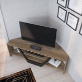 Sares 47'' Wide Corner TV Stand Console Table for Up to 55 inch TVs