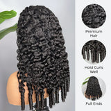 300 Density Burmese Curly Human Hair Wigs For Women 4C Afro Kinky Culry 3 IN 1 Half Wigs Human Hair Wigs 100% Human Hair On Sale