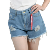3pcs Women's High Waist Denim Shorts 2025 Summer Black Blue White Hot Pants Ripped Jeans Shorts Woman Short Trousers Streetwear