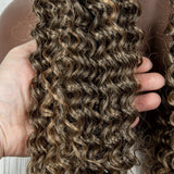 22" Box Braids Full Lace Wig | Two Curly Ponytails | Baby Hair | Synthetic Braided Wig