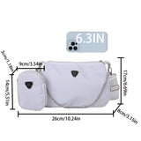 Midnight Lane Nylon Crossbody Bag For Women - Lightweight Everyday Zipper Closure