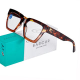 BARCUR Retro Fashionable Unique Leopard Pattern Reading Glasses for Women and Men – Stylish Clear Prescription Eyewear with Fashion Color Options – Trendy Rectangular Presbyopia Glasses with Personalized Gift Box for Daily Use
