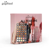POPFEEL Eye Makeup Set 40 Color Eyeshadow Palette Eyebrow Pencil Eyeliner Pen Mascara With A Set Of Makeup Brushes Eye Cosmetics