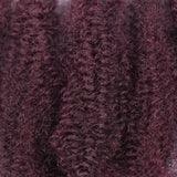 #30-#1-#30 Ombre Brown Afro Kinky Curly Bulk Human Hair | 50g Brazilian Crochet Braiding Hair Extensions (No Weft)
