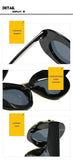 New Y2k Fashion Large Frame Sunglasses Ins Street Shot Cat's Eye Glasses Retro Personality Anti-ultraviolet Sunglasses