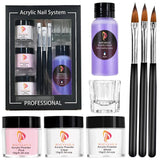 Nail Kit Set Acrylic Powder Monomer Acrylic Liquid For Nail Extension Professional Gel Manicure Set False Nails Art Tools Set *&