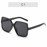 Oversized Square Fashion Gradient Color Sunglasses for Men and Women Driving Beach Party Travel Use