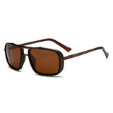 New Sunglasses Punk Sunglasses New Men's Square Uv400 Twin-beam Aviator Sunglasses