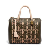 Women's Embroidered Letter Baguette Handbag | PU Leather Shoulder Bag