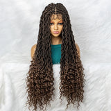 Goddess Box Braids Wig | Curly Ends | Full Lace | Crochet Hair | Black Women