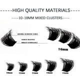 New 14/30 Rows DIY 5D Fluffy Lash Clusters 30D-150D Thick Eyelash Clusters Individual Lashes 10-18mm Cluster Eyelash Extension