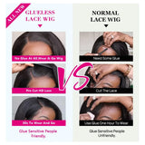 12A Water Wave Bob Wig | Glueless Lace Front Wig | Brazilian Remy Hair | Pre-Plucked