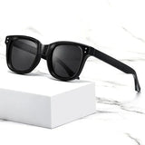 CATERSIDE Retro Square Sunglasses Men Large Frame Design Core Insert Temple Women's Sun Glasses High-Quality Travel Party UV400