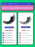 Veltrinay Fake Lashes Cat Eye Lashes Faux Mink Eyelashes Clear Band Lashes Natural Look Wispy Mink Eyelashes False Lashes Makeup
