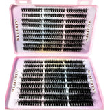 Faux Mink Eyelashes 540Cluster C Curled 9-16mm Mixed Natural Eyelash Extension 3D Russian Strip Personal Eyelash Makeup Tool