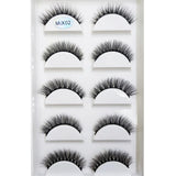 38 Style 5 Pairs Eyelash Natural 3D Mink False Eyelashes Makeup Fake Eye Lashes Faux Cils Make Up Beauty Tools Wholesale