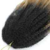 18" Marley Twist Braiding Hair | Crochet Braids | Afro Twist Kinky Hair Extensions | Ombre Colors | 30 Strands/Pack
