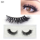 LEHUAMAO 5D Mink Hair False Eyelashes Wispy Cross Natural Mink Lashes Fluffy Eyelash Extension Tools Makeup Handmade Eye lashes