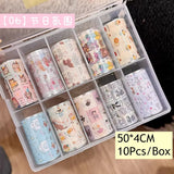 10Rolls Plaid Thousand-Bird Bow  Stars Nail Foils Transfer Paper  Nail Art Stickers  Manicure Set Decal  Nails Decoration