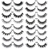 FOXESJI Real Mink Fluffy Short Eye Lashes Extension Wispy Soft Natural Short False Eyelashes Daily wear Full Strip Lashes Makeup