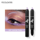 6 Colors Eyeshadow Pencil Stick, Waterproof Pearly Shimmer Glitter Eyeshadow Eyeliner Pen, Long Lasting Eye Makeup Tool