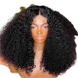 Double Drawn Kinky Curly HD Lace Frontal Wig | High Density Human Hair