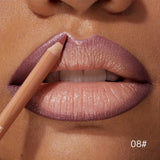 1pc Matte Lipstick & Liner Pen, Waterproof, Long-Lasting, Non-Stick, Berry Shades for All Skin Types, Makeup Pencils for Women
