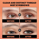QIBEST 2 Fork Tip Liquid Eyebrow Pencil Eyeliner Lower Eyelash Pen Makeup Waterproof Lasting Quick Drying Ultra-fine Brows Pen