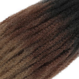 18" Marley Twist Braiding Hair | Crochet Braids | Afro Twist Kinky Hair Extensions | Ombre Colors | 30 Strands/Pack