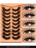 Cat Eyelashes Fluffy 3D Mink Eyelashes Natural Look False Lashes for Daily Party Wedding Lightweigh Reusable Makeup