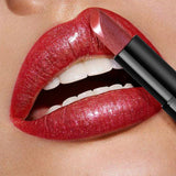 Metallic Shimmer Lipstick, Pearly Glitter Shine, Creamy Texture, High Color Payoff, Smooth Application Party Makeup