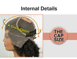 Short Afro Kinky Curly Cornrow Braids Wig | HD Full Lace | Baby Hair